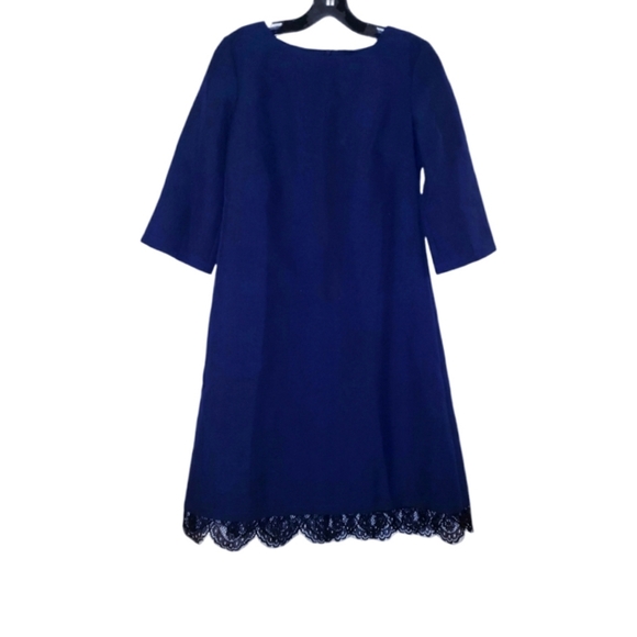 NWT Laura Bettini Navy Blue Lace Dress - Picture 1 of 7